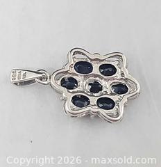 MaxSold Auction: Sterling Silver Blue Sapphires pendant  - Hatboro (Pennsylvania, USA) PARTNER MANAGED Estate Sale Online Auction - Jacksonville Road