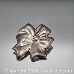 MaxSold Auction: Sterling Silver Bow Ribbon Brooch / Pin - Hatboro (Pennsylvania, USA) PARTNER MANAGED Estate Sale Online Auction - Jacksonville Road