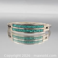MaxSold Auction: Sterling Silver Bracelet with Turquoise Inlay - Hatboro (Pennsylvania, USA) PARTNER MANAGED Estate Sale Online Auction - Jacksonville Road