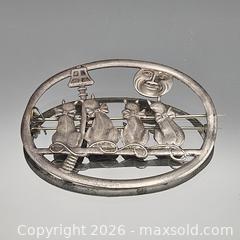 MaxSold Auction: Sterling Silver Cat Brooch Pin, Antique / Oxidized Finish - Hatboro (Pennsylvania, USA) PARTNER MANAGED Estate Sale Online Auction - Jacksonville Road