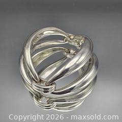 MaxSold Auction: Sterling Silver Chunky Link Bracelet with Hinged Snap Clasp - Hatboro (Pennsylvania, USA) PARTNER MANAGED Estate Sale Online Auction - Jacksonville Road