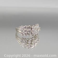 MaxSold Auction: Sterling Silver Cluster Ring with Cubic Zirconia, Size 8 - Hatboro (Pennsylvania, USA) PARTNER MANAGED Estate Sale Online Auction - Jacksonville Road