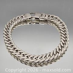MaxSold Auction: Sterling Silver Curb Chain Bracelet, Box Fold-Over Clasp - Hatboro (Pennsylvania, USA) PARTNER MANAGED Estate Sale Online Auction - Jacksonville Road