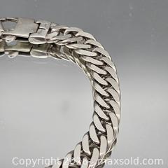 MaxSold Auction: Sterling Silver Curb Chain Bracelet, Box Fold-Over Clasp - Hatboro (Pennsylvania, USA) PARTNER MANAGED Estate Sale Online Auction - Jacksonville Road