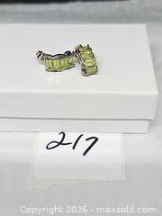 MaxSold Auction: Sterling silver Peridot earrings  - Hatboro (Pennsylvania, USA) PARTNER MANAGED Estate Sale Online Auction - Jacksonville Road