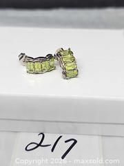MaxSold Auction: Sterling silver Peridot earrings  - Hatboro (Pennsylvania, USA) PARTNER MANAGED Estate Sale Online Auction - Jacksonville Road