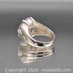 MaxSold Auction: Sterling Silver Purple Cluster Cocktail Ring - Hatboro (Pennsylvania, USA) PARTNER MANAGED Estate Sale Online Auction - Jacksonville Road