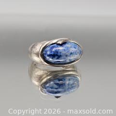 MaxSold Auction: Sterling Silver Ring with Lapis Lazuli/Sodalite, Size 8 - Hatboro (Pennsylvania, USA) PARTNER MANAGED Estate Sale Online Auction - Jacksonville Road