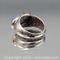 MaxSold Auction: Sterling Silver Ring with Lapis Lazuli/Sodalite, Size 8 - Hatboro (Pennsylvania, USA) PARTNER MANAGED Estate Sale Online Auction - Jacksonville Road