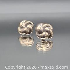 MaxSold Auction: Sterling Silver Swirl Floral Button Earrings, Post Back - Hatboro (Pennsylvania, USA) PARTNER MANAGED Estate Sale Online Auction - Jacksonville Road