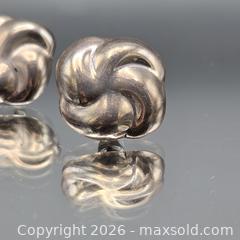 MaxSold Auction: Sterling Silver Swirl Floral Button Earrings, Post Back - Hatboro (Pennsylvania, USA) PARTNER MANAGED Estate Sale Online Auction - Jacksonville Road