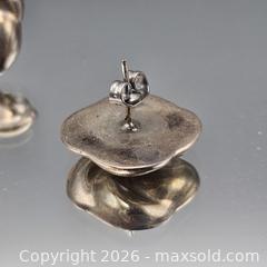 MaxSold Auction: Sterling Silver Swirl Floral Button Earrings, Post Back - Hatboro (Pennsylvania, USA) PARTNER MANAGED Estate Sale Online Auction - Jacksonville Road