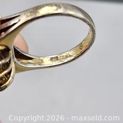 MaxSold Auction: Sterling Silver White Gold Tone Ring with Pink Emerald-Cut Center Stone, Size 9 - Hatboro (Pennsylvania, USA) PARTNER MANAGED Estate Sale Online Auction - Jacksonville Road