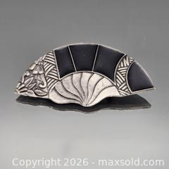 MaxSold Auction: Vintage Art Deco Sterling Silver Black & Silver Brooch/Pin - Hatboro (Pennsylvania, USA) PARTNER MANAGED Estate Sale Online Auction - Jacksonville Road