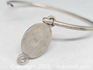 MaxSold Auction: Vintage Malachite Sterling Silver Hook Bangle Bracelet - Hatboro (Pennsylvania, USA) PARTNER MANAGED Estate Sale Online Auction - Jacksonville Road