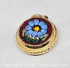 MaxSold Auction: Vintage Micro Mosaic pendant, double sided  - Hatboro (Pennsylvania, USA) PARTNER MANAGED Estate Sale Online Auction - Jacksonville Road