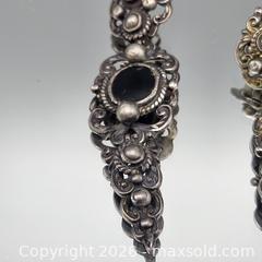 MaxSold Auction: Vintage Silver-Tone Black Onyx Post Earrings - Hatboro (Pennsylvania, USA) PARTNER MANAGED Estate Sale Online Auction - Jacksonville Road