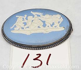 MaxSold Auction: Wedgwood England Blue Jasperware Cameo Cherubs Brooch Pin - Hatboro (Pennsylvania, USA) PARTNER MANAGED Estate Sale Online Auction - Jacksonville Road