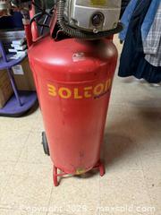 MaxSold Auction: Bolton 5 HP Vertical Air Compressor, 20 gal, 115 PSI - Norfolk (Ontario, Canada) SELLER MANAGED Estate Sale Online Auction - Robinson Street