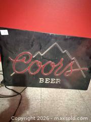 MaxSold Auction: Coors Beer Light Up Sign - Norfolk (Ontario, Canada) SELLER MANAGED Estate Sale Online Auction - Robinson Street