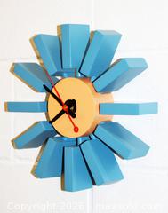 MaxSold Auction: Mid-Century Modern Block Clock George Nelson Howard Miller Style - Union City (California, USA) SELLER MANAGED Downsizing Online Auction - Tammy Court
