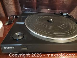 MaxSold Auction: Vintage Sony Full-Automatic Turntable / Record Player, Black - Union City (California, USA) SELLER MANAGED Downsizing Online Auction - Tammy Court