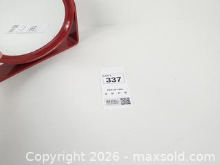 MaxSold Auction: Vintage 70s Space Age Red Swivel Table Mirror - Toronto (Ontario, Canada) PARTNER MANAGED Downsizing Online Auction - Esandar Drive (STORAGE)