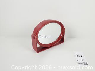 MaxSold Auction: Vintage 70s Space Age Red Swivel Table Mirror - Toronto (Ontario, Canada) PARTNER MANAGED Downsizing Online Auction - Esandar Drive (STORAGE)