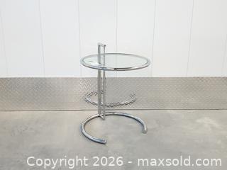 MaxSold Auction: Vintage Eileen Gray Style E1027 Side Table - Toronto (Ontario, Canada) PARTNER MANAGED Downsizing Online Auction - Esandar Drive (STORAGE)