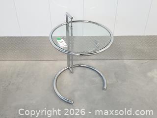 MaxSold Auction: Vintage Eileen Gray Style E1027 Side Table - Toronto (Ontario, Canada) PARTNER MANAGED Downsizing Online Auction - Esandar Drive (STORAGE)