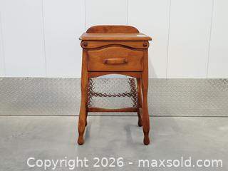 MaxSold Auction: Vintage Walnut Stained Wood Side Table - WMT - Toronto (Ontario, Canada) PARTNER MANAGED Downsizing Online Auction - Esandar Drive (STORAGE)