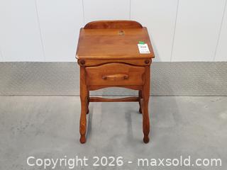 MaxSold Auction: Vintage Walnut Stained Wood Side Table - WMT - Toronto (Ontario, Canada) PARTNER MANAGED Downsizing Online Auction - Esandar Drive (STORAGE)