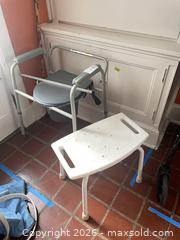 MaxSold Auction: Adjustable Shower/Bath Stool and Bedside Commode, Metal Frame - Baltimore (Maryland, USA) PARTNER MANAGED Estate Sale Online Auction - Ken Oak Road