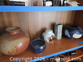 MaxSold Auction: Assorted Pottery Vases, Bowls and Covered Jar - Baltimore (Maryland, USA) PARTNER MANAGED Estate Sale Online Auction - Ken Oak Road