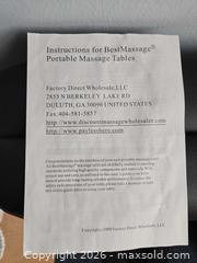 MaxSold Auction: BestMassage Portable Foldable Massage Table — Black - Baltimore (Maryland, USA) PARTNER MANAGED Estate Sale Online Auction - Ken Oak Road