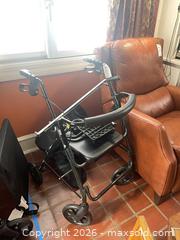 MaxSold Auction: Black Rollator / Rolling Walker with Seat and Hand Brakes - Baltimore (Maryland, USA) PARTNER MANAGED Estate Sale Online Auction - Ken Oak Road
