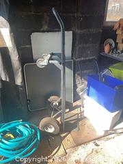 MaxSold Auction: Black Steel Hand Truck / Dolly with Solid Rubber Wheels - Baltimore (Maryland, USA) PARTNER MANAGED Estate Sale Online Auction - Ken Oak Road