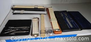 MaxSold Auction: Drafting Compass and Divider Sets, Measuring Tools Lot - Baltimore (Maryland, USA) PARTNER MANAGED Estate Sale Online Auction - Ken Oak Road