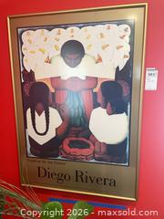 MaxSold Auction: Festival de las Flores Poster by Diego Rivera, Framed - Baltimore (Maryland, USA) PARTNER MANAGED Estate Sale Online Auction - Ken Oak Road