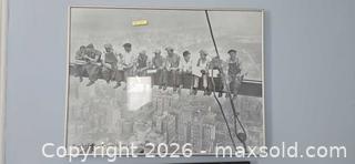 MaxSold Auction: Framed 'Lunch atop a Skyscraper' Photo & Signed Pencil Drawing - Baltimore (Maryland, USA) PARTNER MANAGED Estate Sale Online Auction - Ken Oak Road