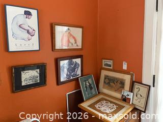 MaxSold Auction: Framed Wall Art - Baltimore (Maryland, USA) PARTNER MANAGED Estate Sale Online Auction - Ken Oak Road