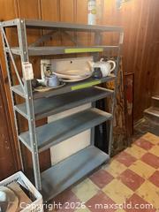 MaxSold Auction: Gray Metal Industrial/Utility Shelving Unit - Pre-Assembled 32x12x58 - Baltimore (Maryland, USA) PARTNER MANAGED Estate Sale Online Auction - Ken Oak Road
