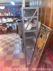 MaxSold Auction: Gray Metal Industrial/Utility Shelving Unit - Pre-Assembled 32x12x58 - Baltimore (Maryland, USA) PARTNER MANAGED Estate Sale Online Auction - Ken Oak Road