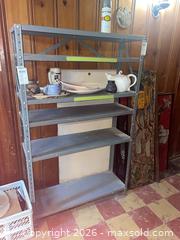 MaxSold Auction: Gray Metal Industrial/Utility Shelving Unit - Pre-Assembled 32x12x58 - Baltimore (Maryland, USA) PARTNER MANAGED Estate Sale Online Auction - Ken Oak Road