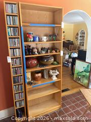 MaxSold Auction: Light Oak Veneer 7-Shelf Open Bookcase, Fully Assembled - Baltimore (Maryland, USA) PARTNER MANAGED Estate Sale Online Auction - Ken Oak Road