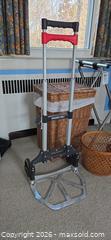 MaxSold Auction: Lot: Folding Luggage Carts, Wicker Hampers & Folding Rack - Baltimore (Maryland, USA) PARTNER MANAGED Estate Sale Online Auction - Ken Oak Road