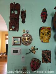 MaxSold Auction: Lot of 11 Wall Masks and Wall Art/Decor - Baltimore (Maryland, USA) PARTNER MANAGED Estate Sale Online Auction - Ken Oak Road