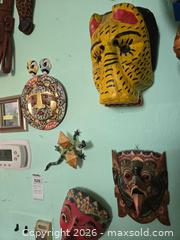 MaxSold Auction: Lot of 11 Wall Masks and Wall Art/Decor - Baltimore (Maryland, USA) PARTNER MANAGED Estate Sale Online Auction - Ken Oak Road