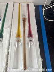 MaxSold Auction: Lot of 6 Blown Glass Pieces Over champagne flutes  - Baltimore (Maryland, USA) PARTNER MANAGED Estate Sale Online Auction - Ken Oak Road