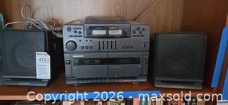 MaxSold Auction: Magnavox Shelf/Compact Stereo System - Black/Dark Gray - Baltimore (Maryland, USA) PARTNER MANAGED Estate Sale Online Auction - Ken Oak Road